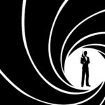 James Bond spiral graphic
