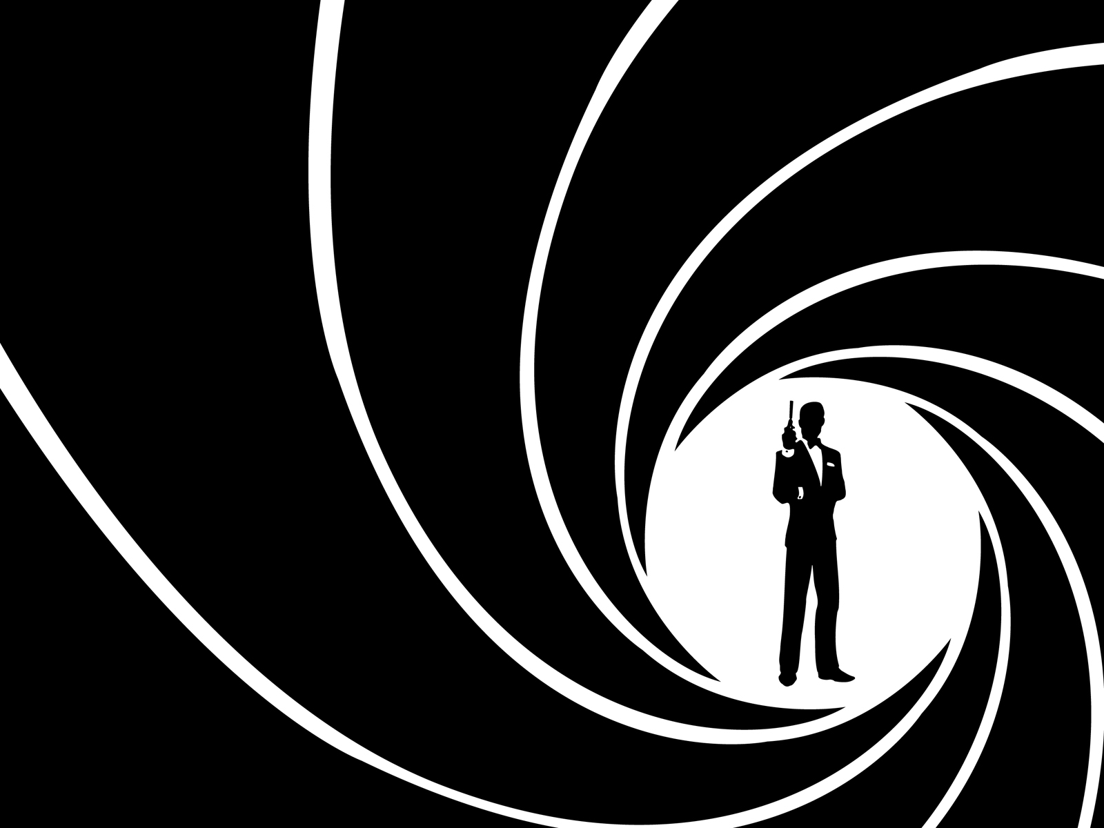 James Bond spiral graphic