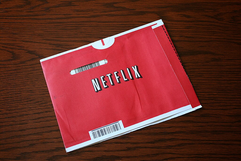 Netflix envelope on table
