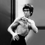 Bruce Lee black and white wallpaper